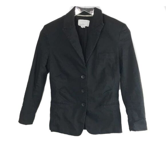Artelier Nicole Miller Women's Long Sleeve Blazer Black Metallic Shimmer Small - Picture 1 of 9